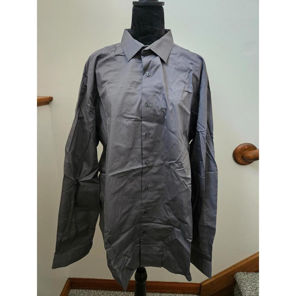 Men's Alfani Dark Grey Slim Fit Stretch shirt size X-large - NWOT